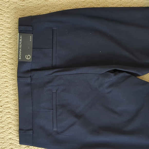 NWT!  Banana Republic Popular Sloan Pant in Navy Size 6R - Picture 5 of 7